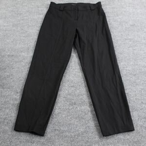 Annette Gortz Pants Women 10 Straight Wool Blend Black Quiet Luxury Work Busines
